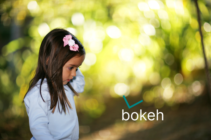 bokeh effect in a camera lens