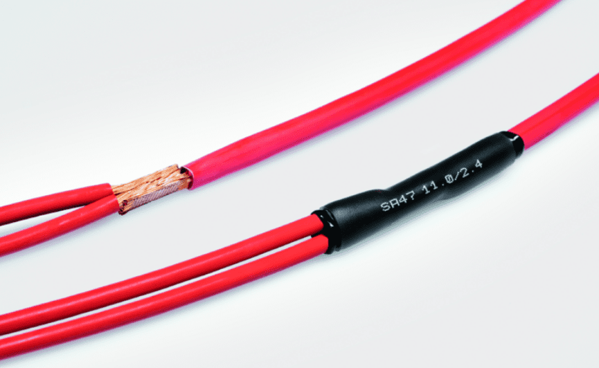 using heat shrink tubes to insulate connection after splicing